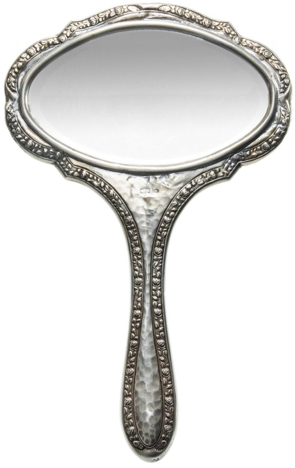 Зеркало антикварное, серебро 800 пр., фирма "Gebrüder Kühn", Германия, 1860-1920 гг.