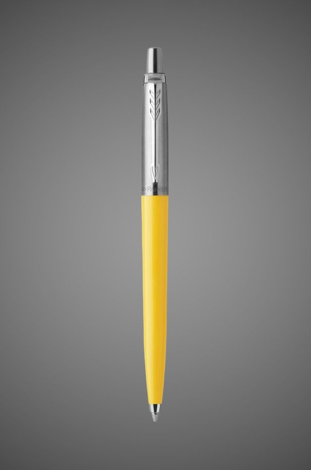Шариковая ручка Parker Jotter ORIGINALS YELLOW CT, стержень: Mblue ЭКО-УПАКОВКА, Металлы: нержавеющая сталь, пластик