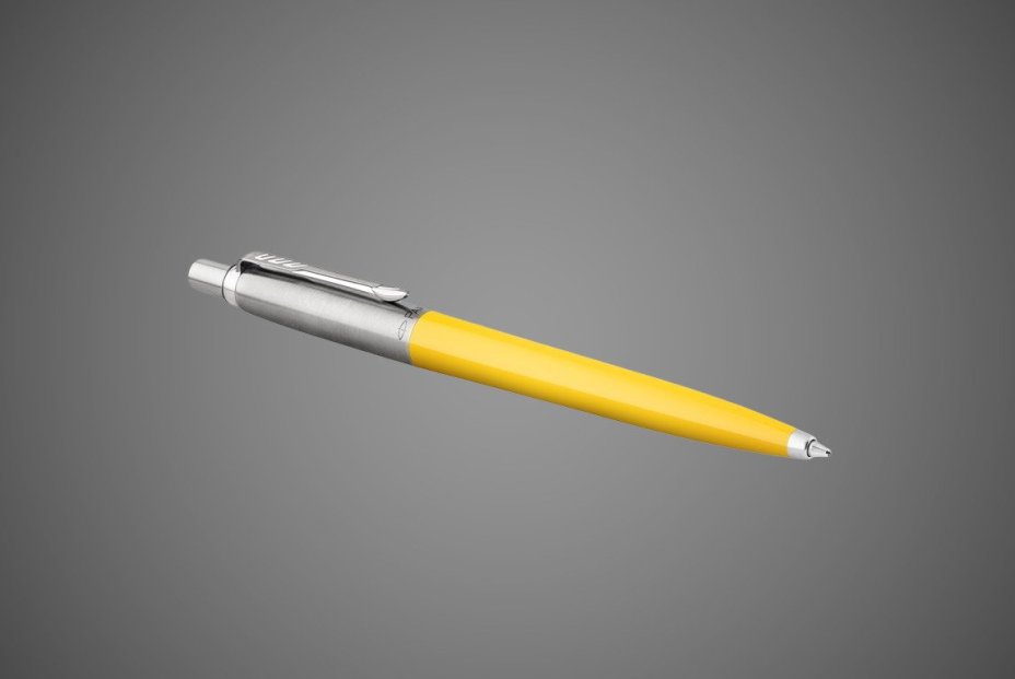 Шариковая ручка Parker Jotter ORIGINALS YELLOW CT, стержень: Mblue ЭКО-УПАКОВКА, Металлы: нержавеющая сталь, пластик