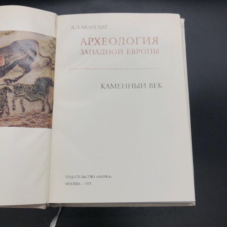 Книга с иллюстрациями "Археология Западной Европы" А. Л. Монгайт, Издательство «Наука»