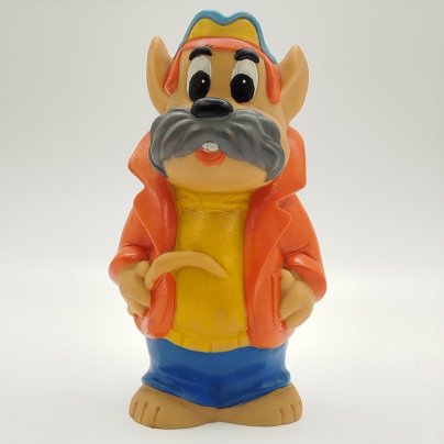 Игрушка (кукла) "Рокфор" (из сериала "Чип и Дейл спешат на помощь"), Донецкий завод игрушек, резина, литьё, крашение, роспись, Украина, 1990-1995 гг.