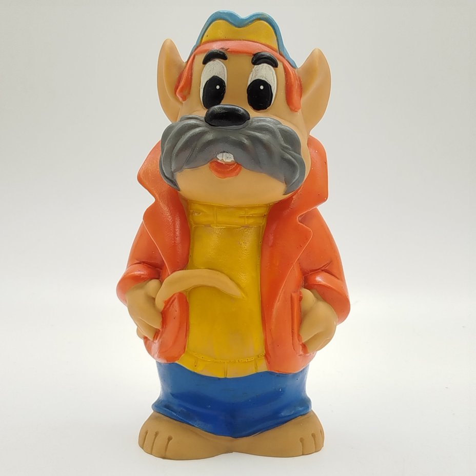 Игрушка (кукла) "Рокфор" (из сериала "Чип и Дейл спешат на помощь"), Донецкий завод игрушек, резина, литьё, крашение, роспись, Украина, 1990-1995 гг.