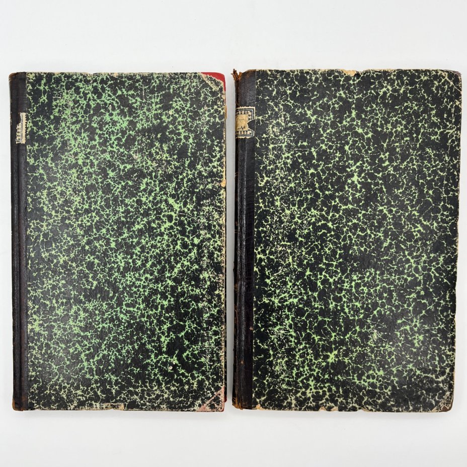 Тэн, И. "Происхождение современной Франции", пер. с франц.; под ред. А.В. Швырова., тома 2 и 4, бумага, печать, полукожаный переплёт, золочение, Издательство «Наука», Российская империя, 1907 г.