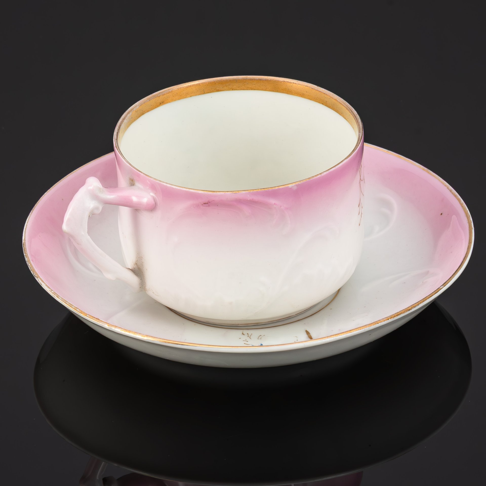 Чайная пара с цветочным декором