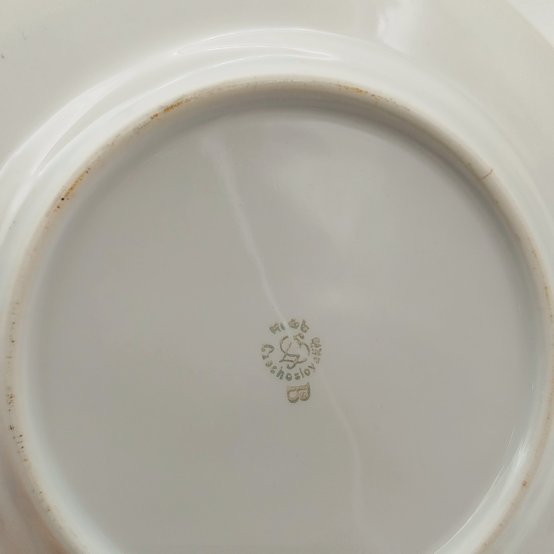 Набор из 6-ти десертных  тарелок с цветочным декором, "Gebrüder Benedikt", фарфор, деколь, золочение, Чехословакия, 1960-1990 гг.