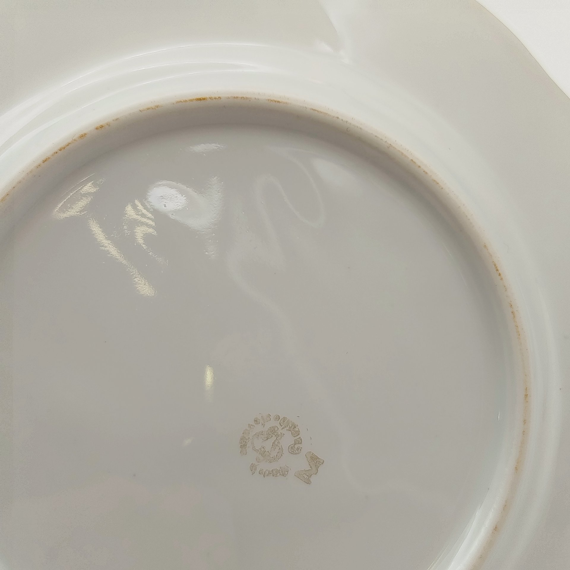 Набор из 6-ти десертных  тарелок с цветочным декором, "Gebrüder Benedikt", фарфор, деколь, золочение, Чехословакия, 1960-1990 гг.