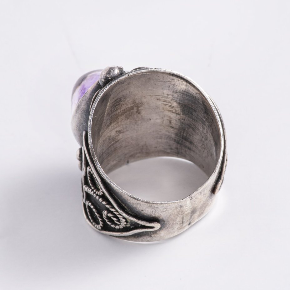 Кольцо со вставкой из аметиста,  СССР, 1970-1990 гг.