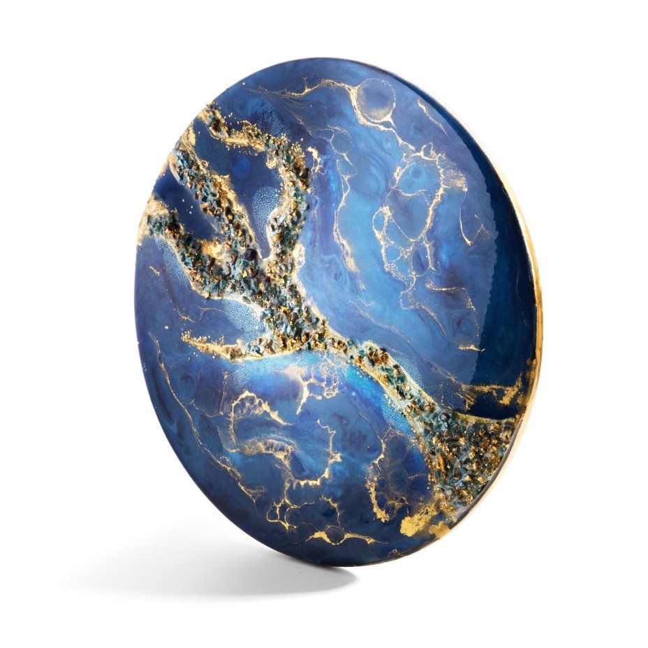 Панно настенное "Лазурь", авторская работа в технике Resin Art