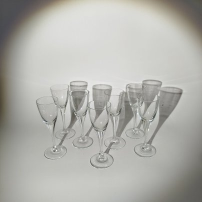 Набор из семи рюмок, стекло, Европа, 1980-2000 гг.