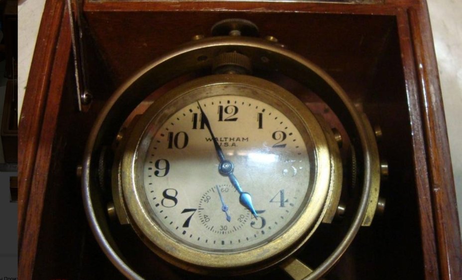 Часы палубные "Waltham"
