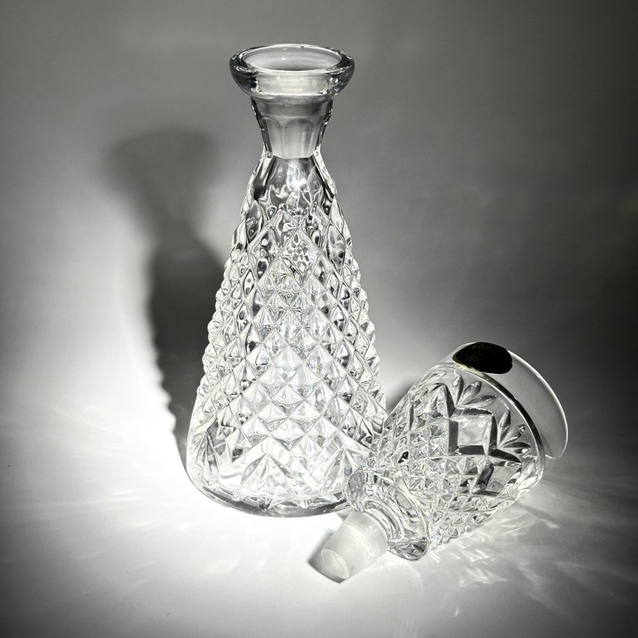 Графин миниатюрный с крышкой в виде стопки, Bohemia Crystal (Bohemia Glass)