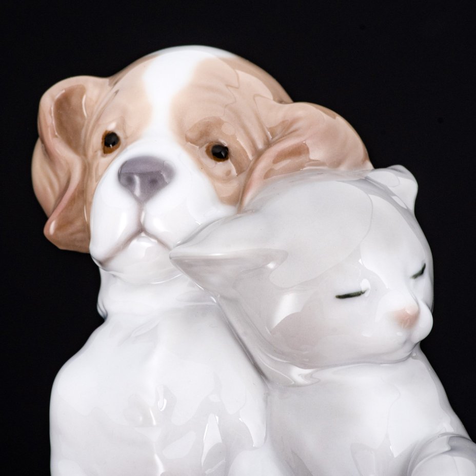 Статуэтка "Щенок и котенок", Lladro