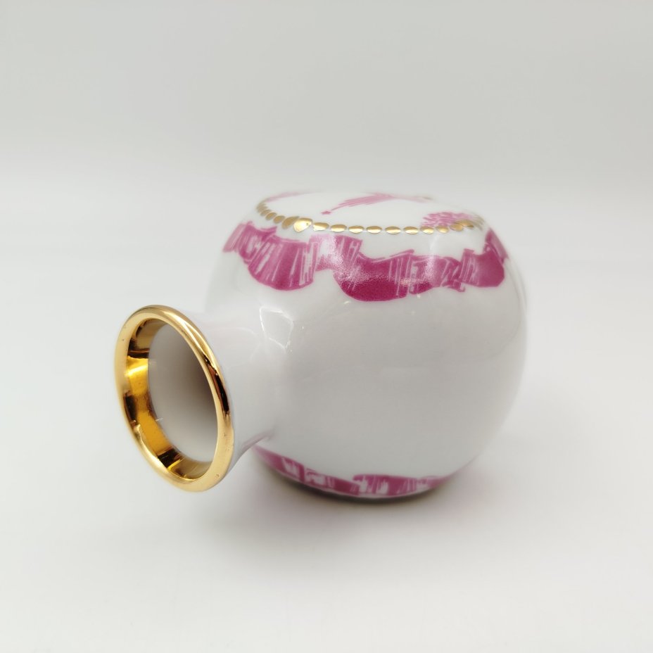 Ваза "Олимпиада-80", фарфор, деколь, золочение, Ленинградский фарфоровый завод (ЛФЗ), СССР, 1980 г.