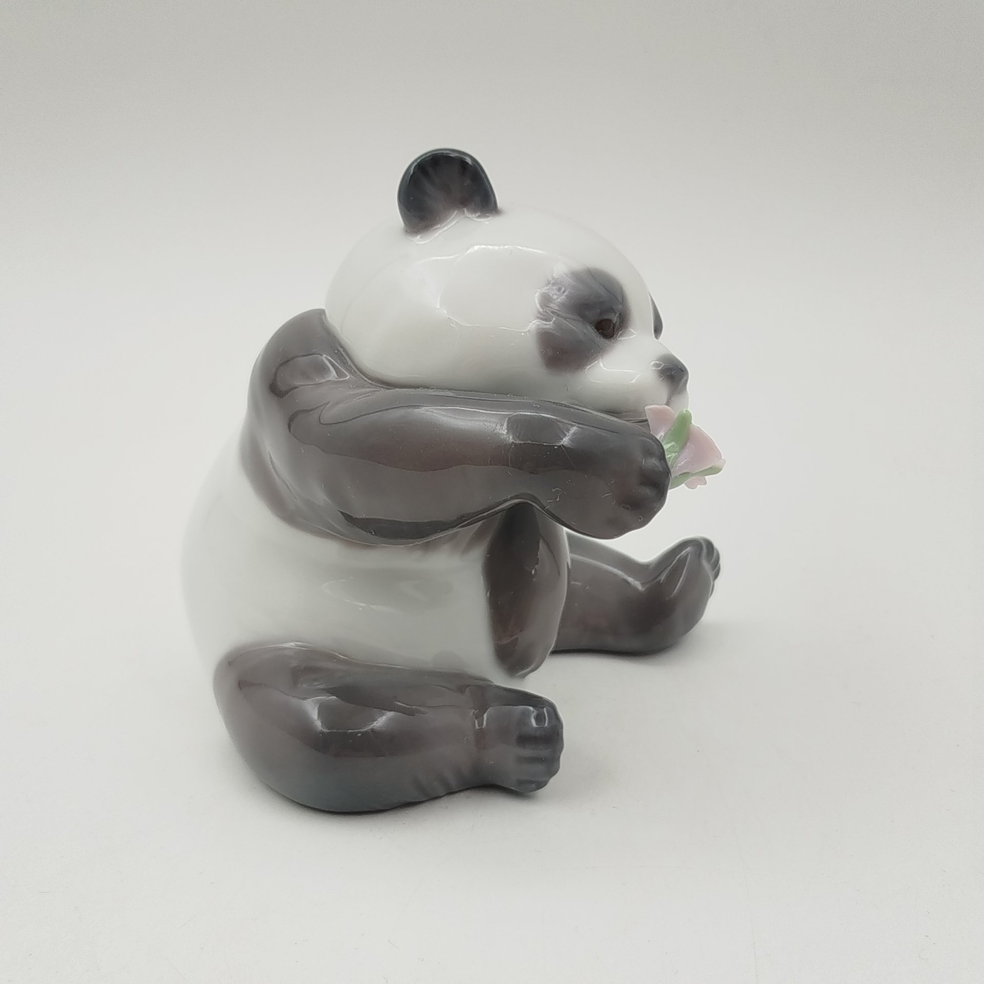 Статуэтка «Счастливая панда», фарфор, роспись, Lladro, Испания, 2007 г.