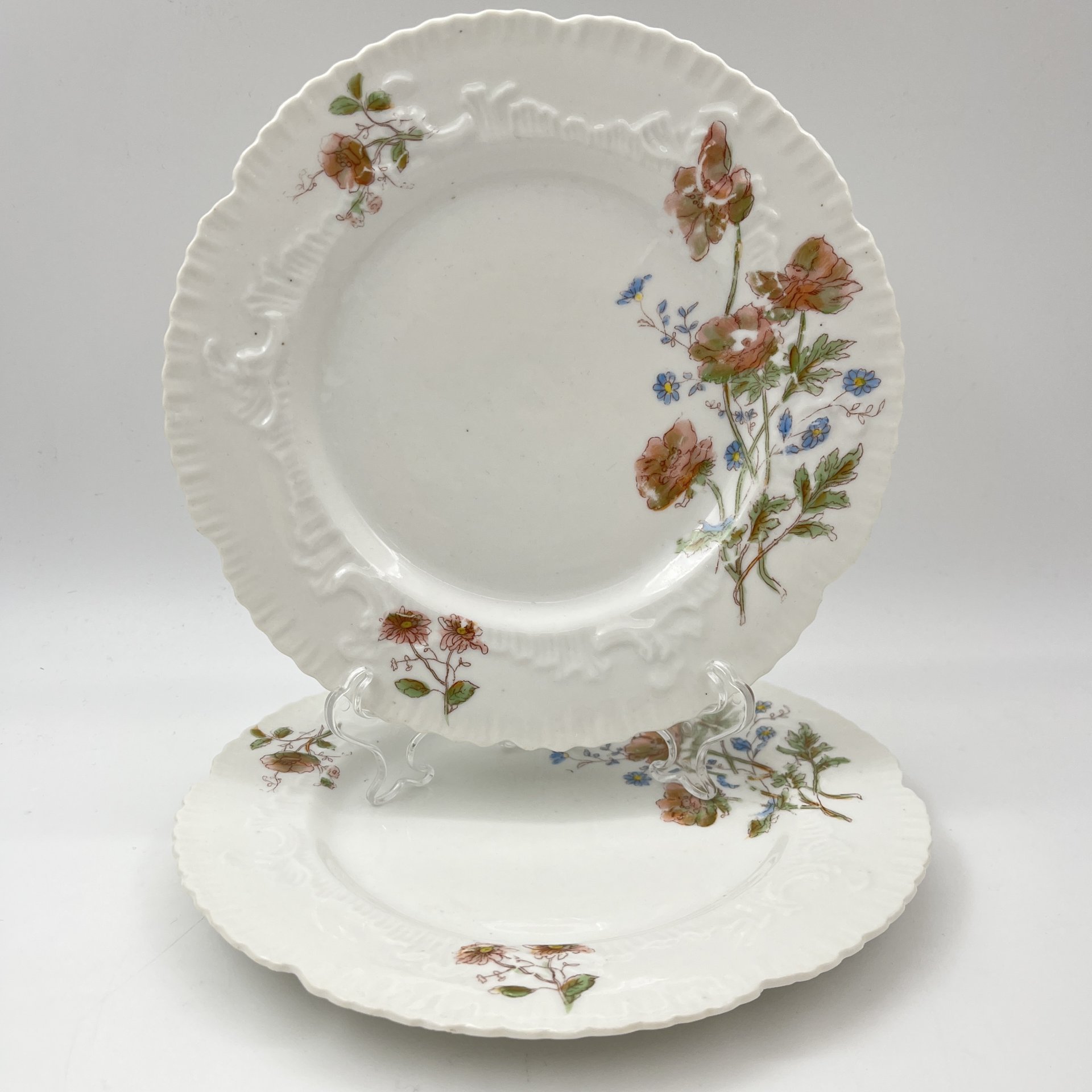 Пара десертных тарелок "Маки"