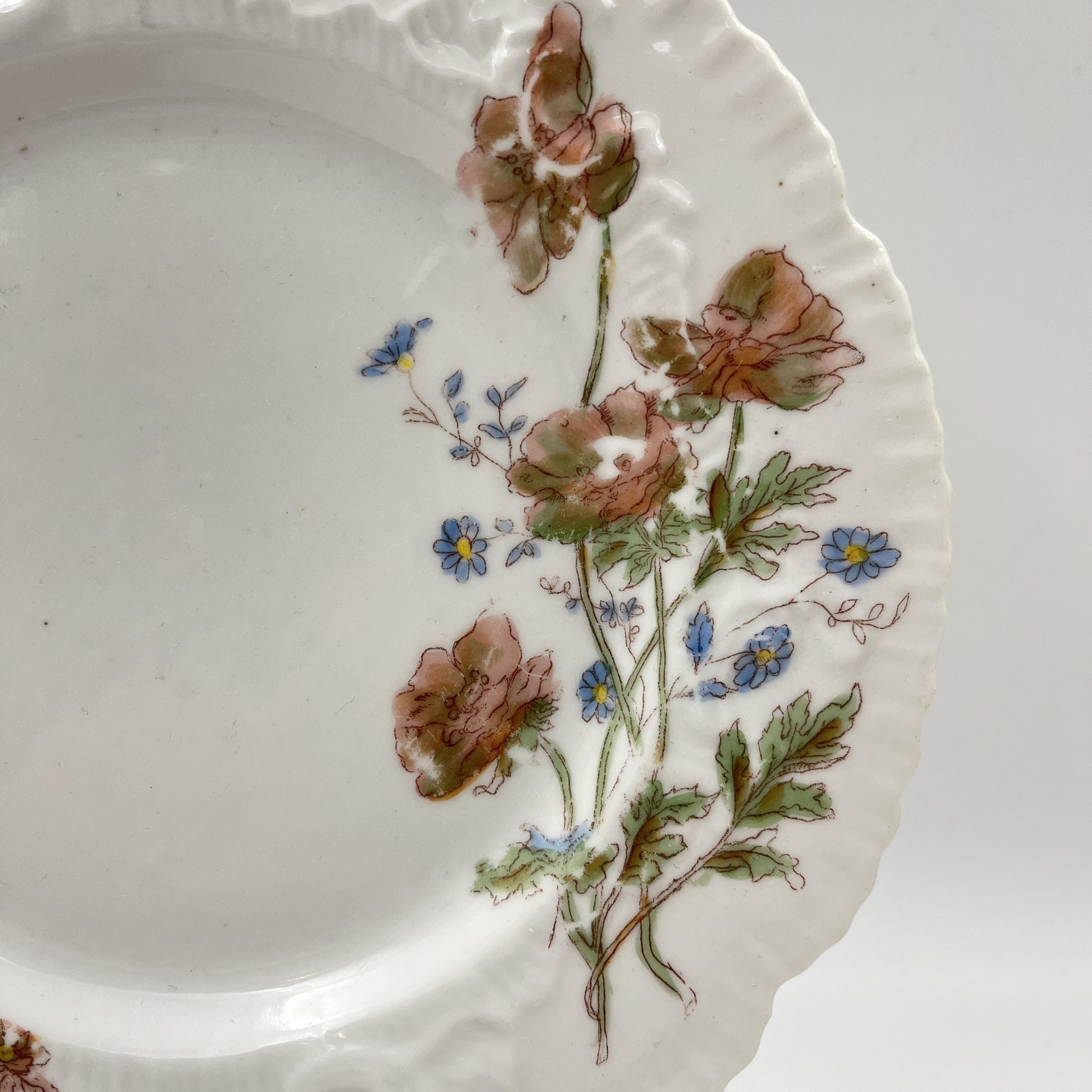 Пара десертных тарелок "Маки"