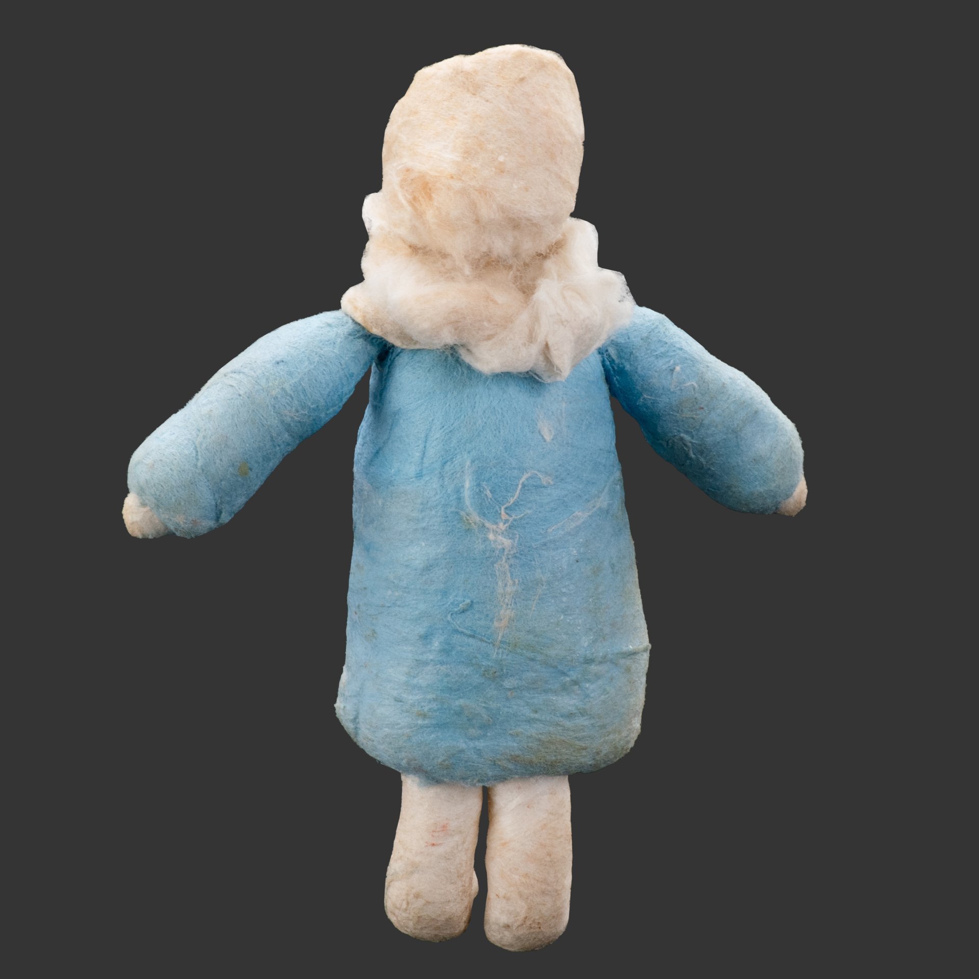 Игрушка ёлочная "Девочка в капюшоне", вата, роспись, СССР, 1937-1940 гг.