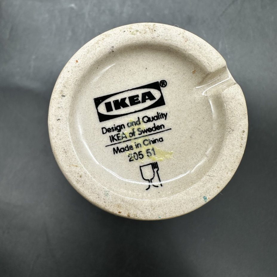 Набор из пяти стаканов, IKEA, керамика, покрытие глазури, Китай