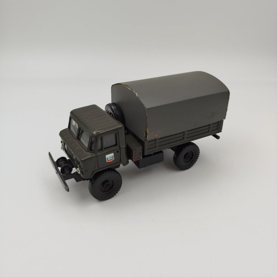 Модель автомобиля "ГАЗ-66", металл, пластмасса, СССР, 1980-1990 гг.