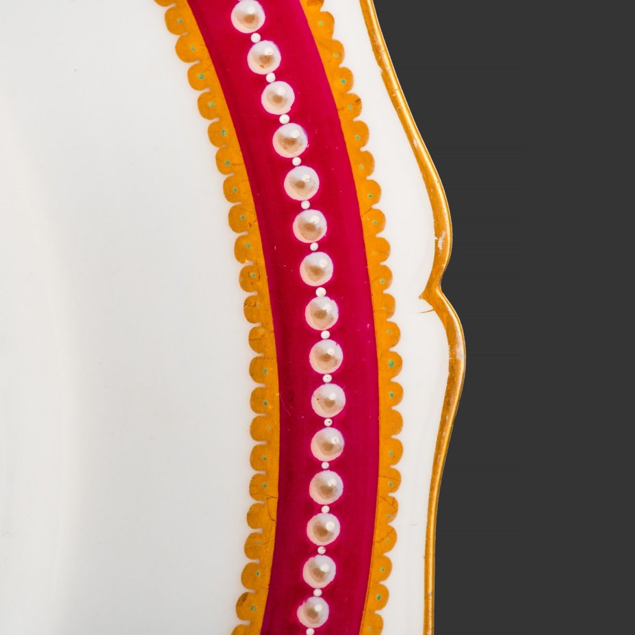 Тарелка с монограммой под короной барона, Lahoche & Pannier Escalier de Cristal Palais Royal 162