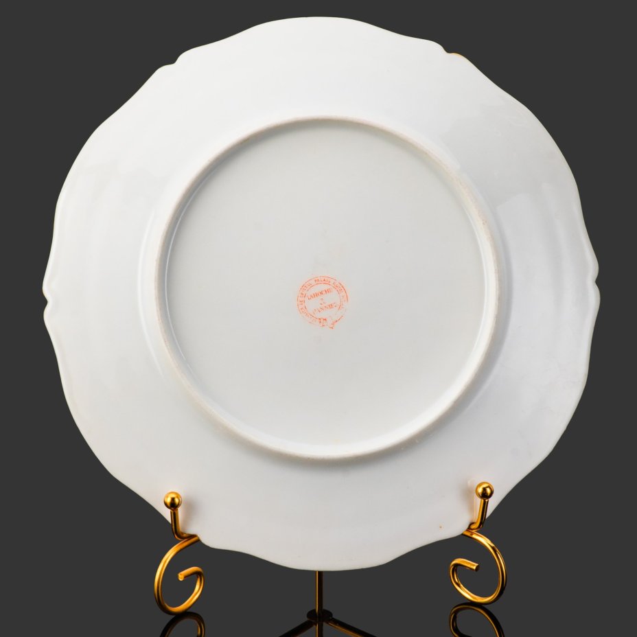 Тарелка с монограммой под короной барона, Lahoche & Pannier Escalier de Cristal Palais Royal 162