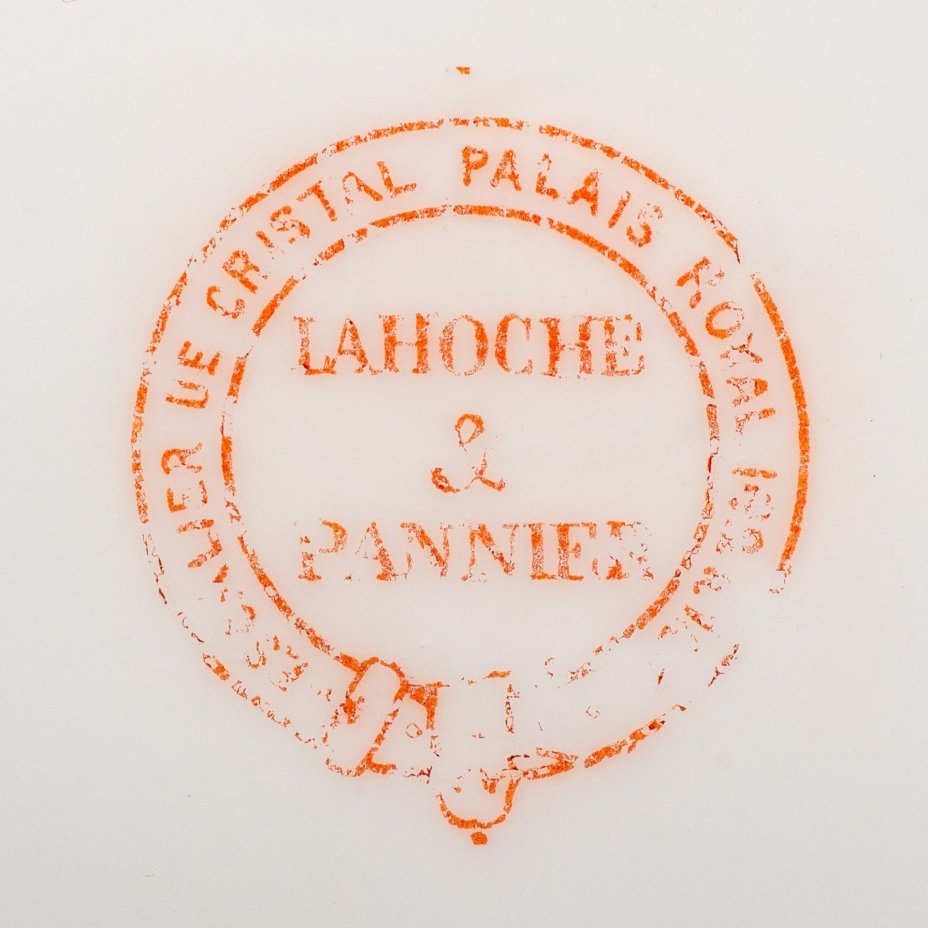 Тарелка с монограммой под короной барона, Lahoche & Pannier Escalier de Cristal Palais Royal 162