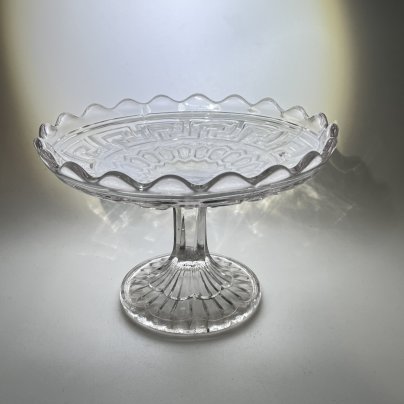 Ваза для фруктов небольшого размера, стекло, пресс, Европа, 1980-2000 гг.