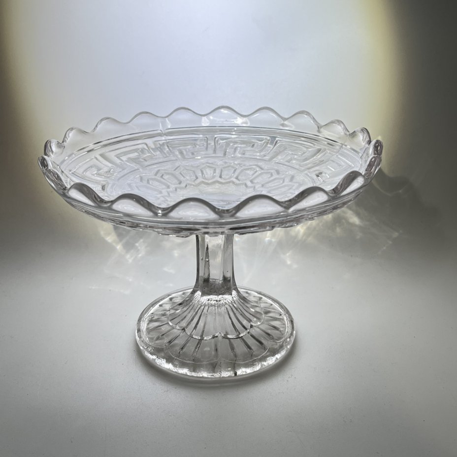 Ваза для фруктов небольшого размера, стекло, пресс, Европа, 1980-2000 гг.