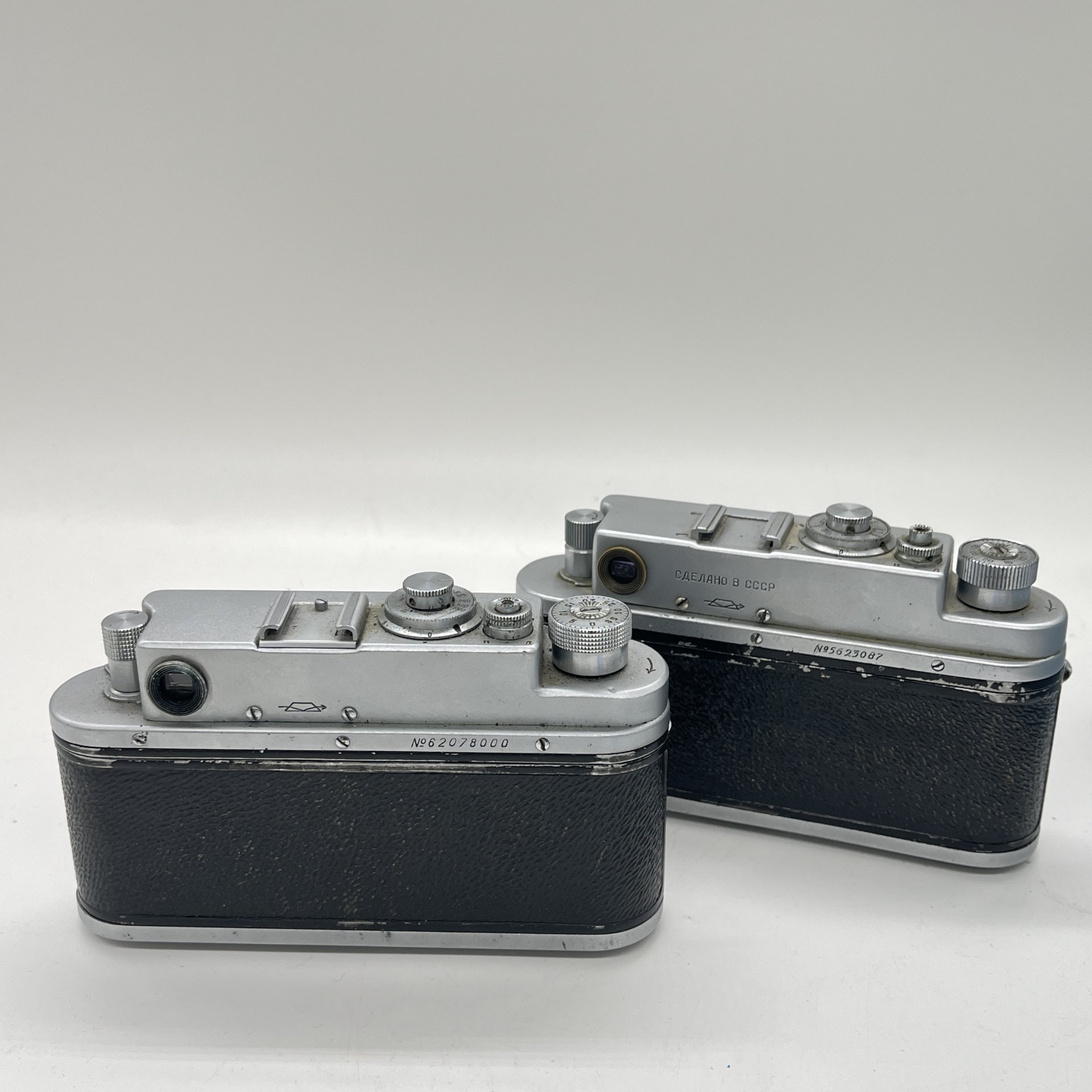 Фотоаппараты Зенит-4 и Зенит 3-С, металл, Красногорский механический завод (КМЗ), СССР, 1956 г.