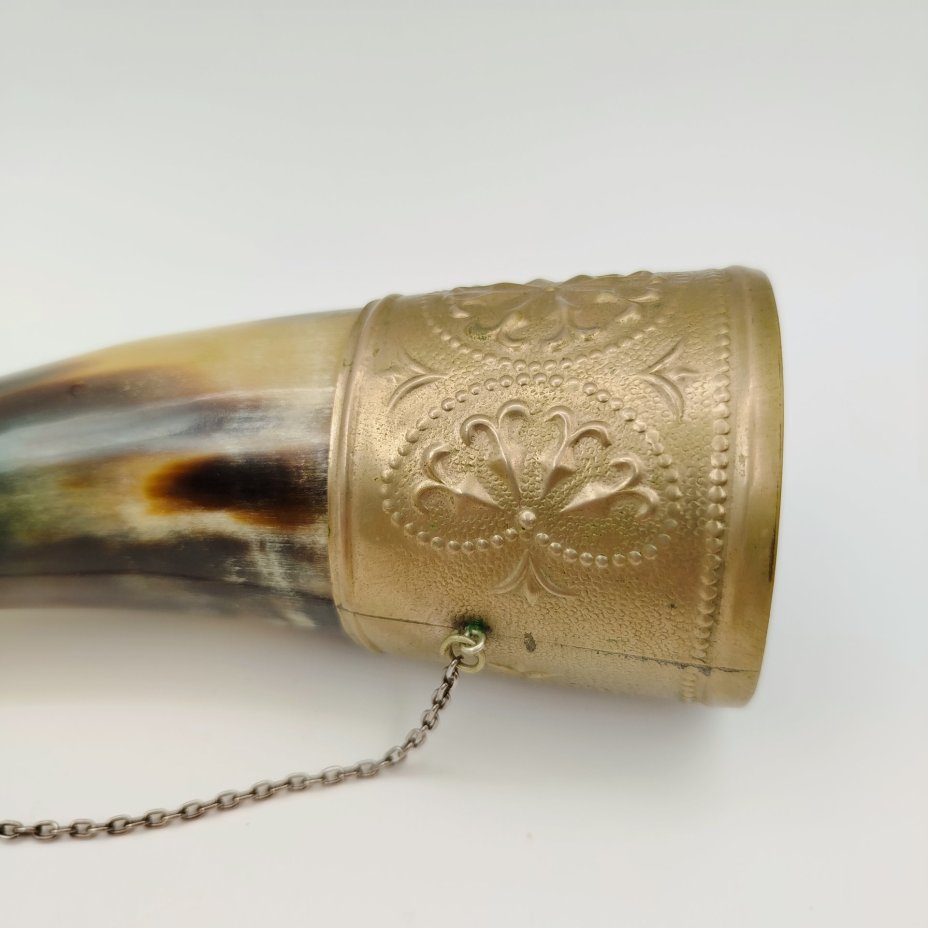 Рог изобилия (кубок для вина), украшенный растительным декором