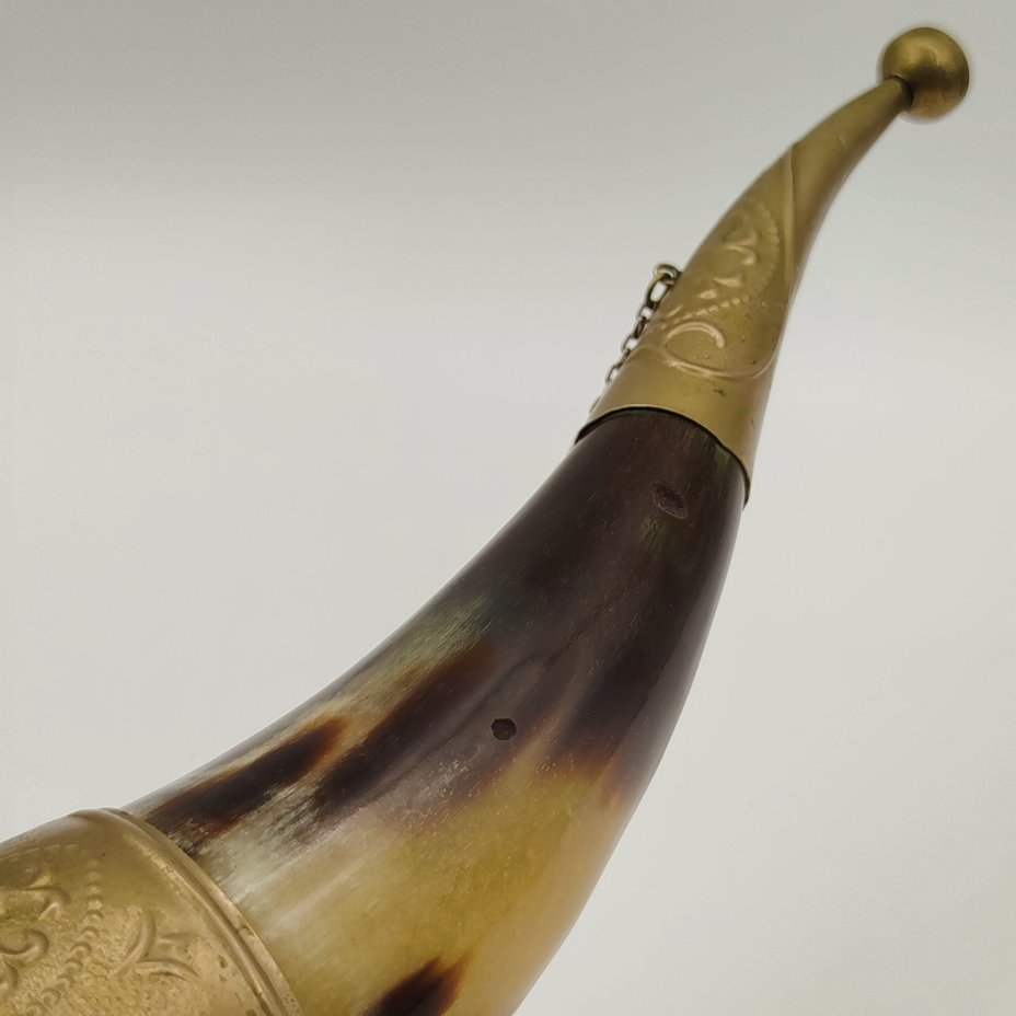 Рог изобилия (кубок для вина), украшенный растительным декором