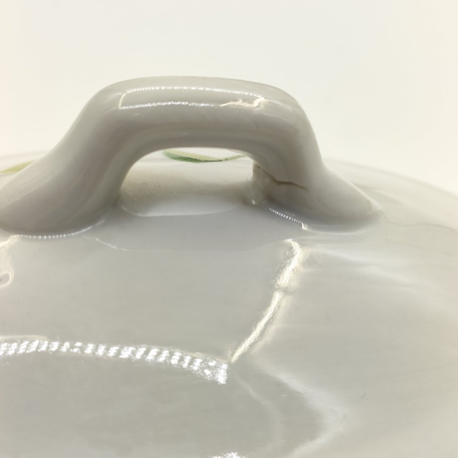 Набор из 3-х предметов с цветочным декором (сахарница, соусник, селёдочница)