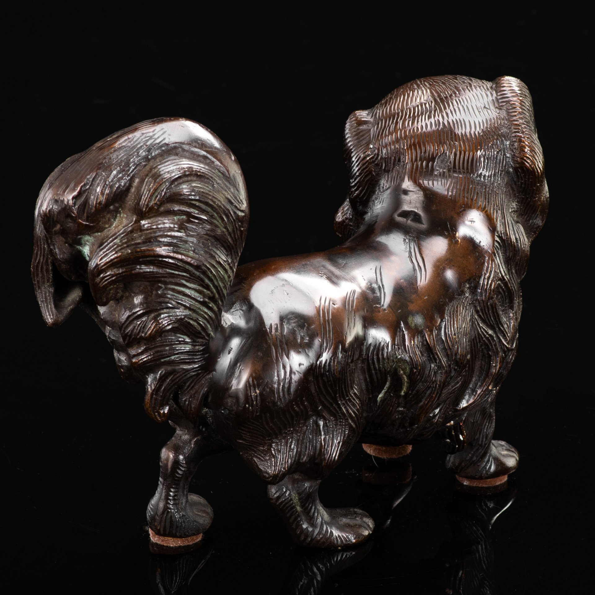 Скульптура кабинетная "Пекинес", металл, литье, Европа, 1980-2000 гг.