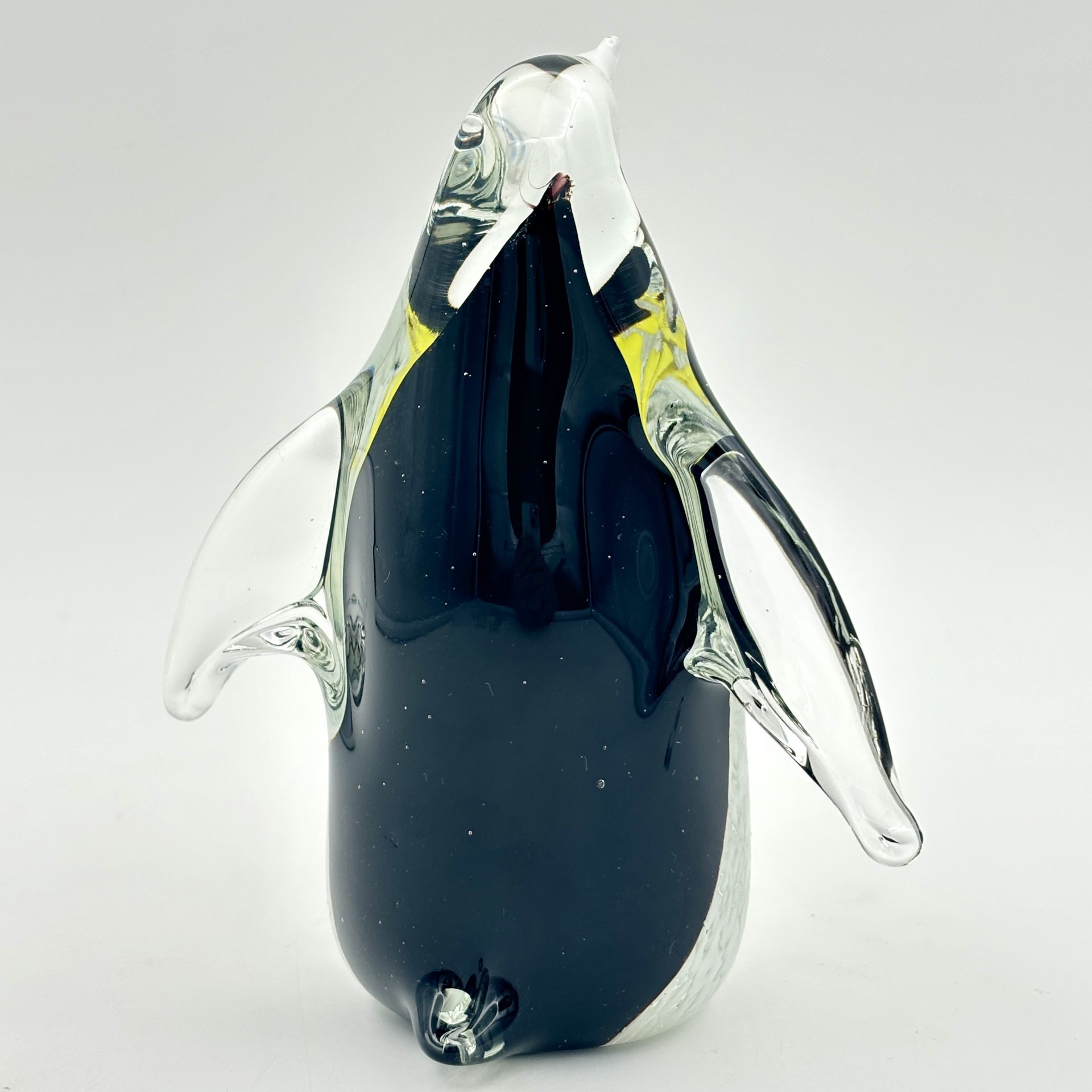 Статуэтка "Пингвин", Hokitika Glass Studio (?), стекло, гутная техника