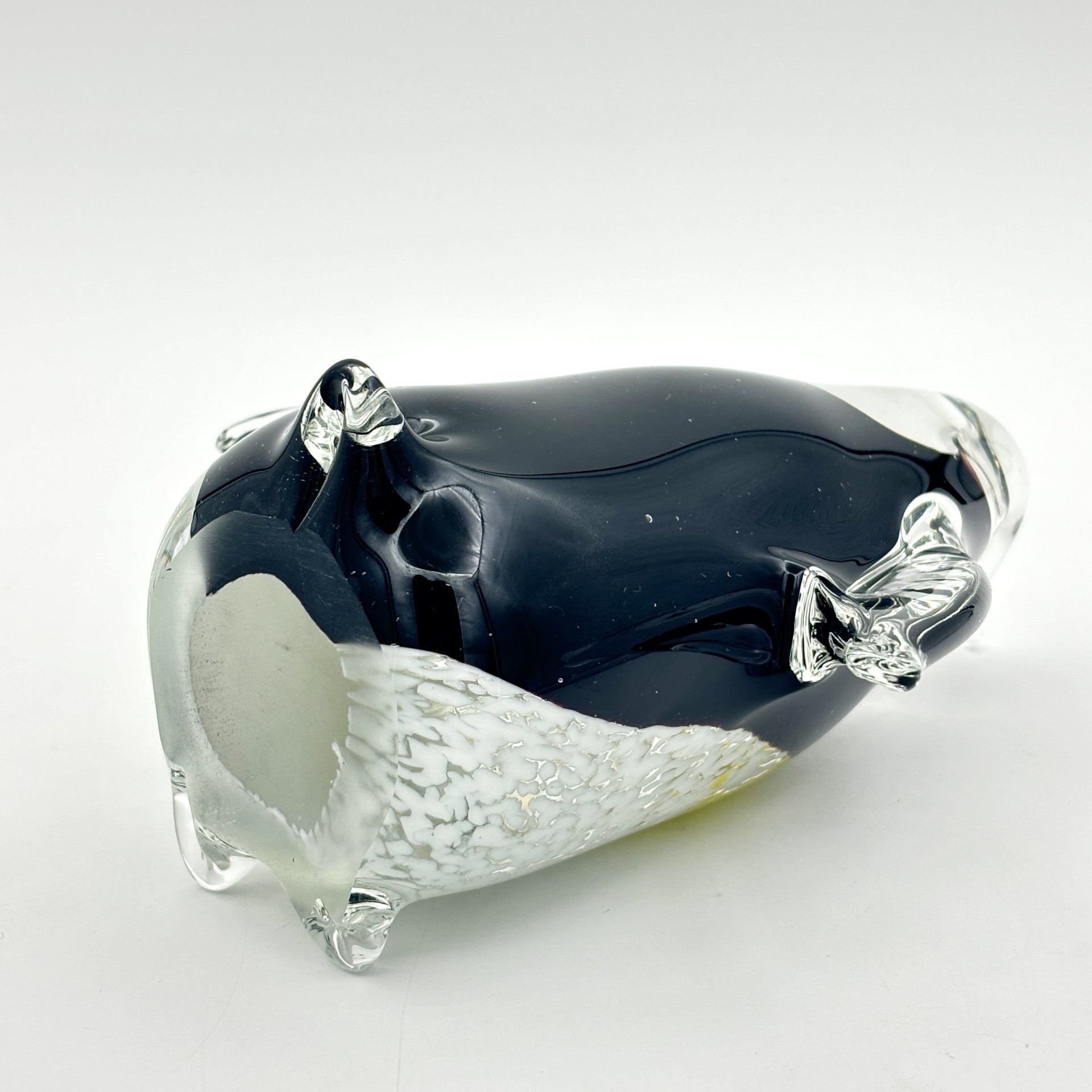 Статуэтка "Пингвин", Hokitika Glass Studio (?), стекло, гутная техника