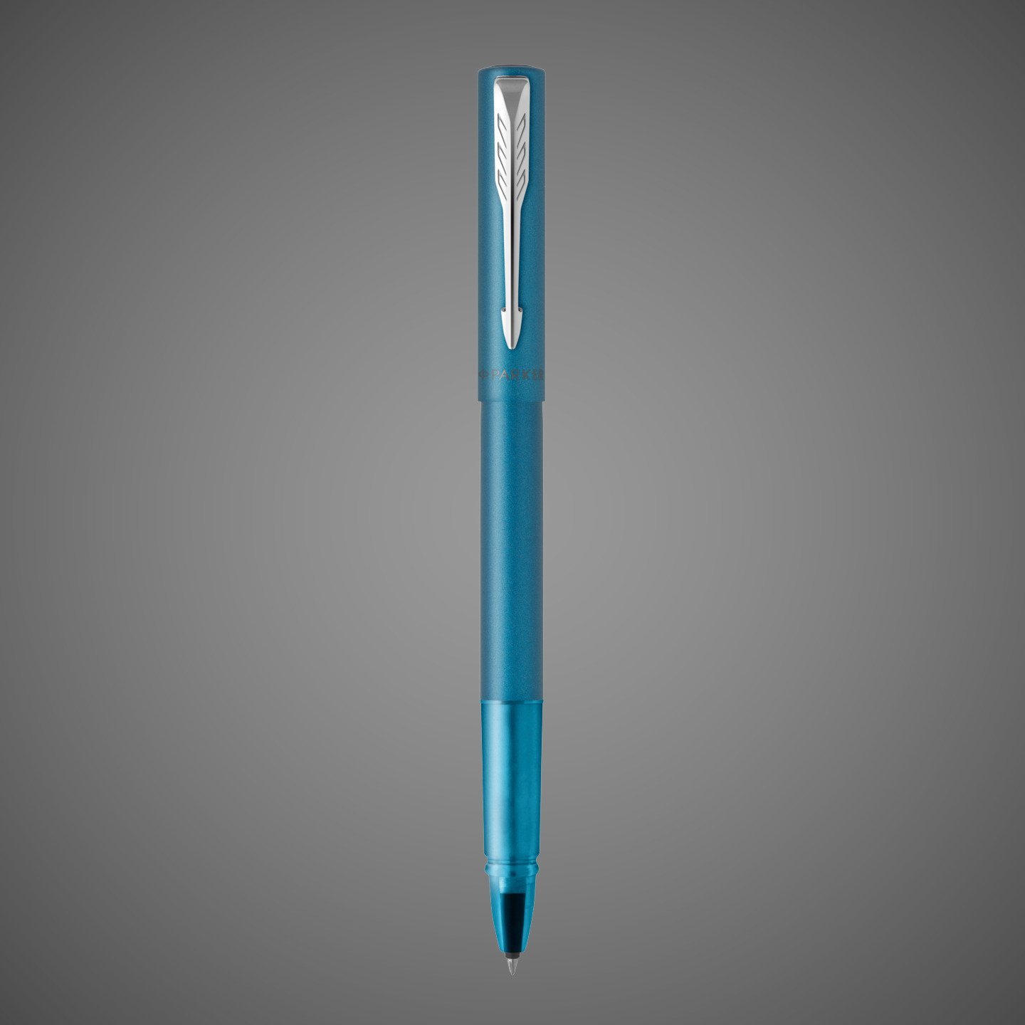 Подарочный набор: Ручка-роллер Parker Vector XL Teal CT и Ежедневник недатированный, серый, Лаки и смолы: лак, латунь, нержавеющая сталь