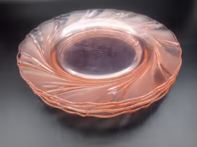 Комплект из 4 десертных тарелок из серии "Rivage Rose", Duralex