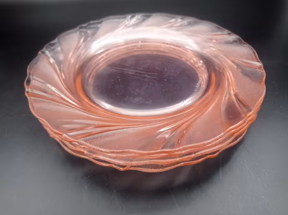 Комплект из 4 десертных тарелок из серии "Rivage Rose", Duralex