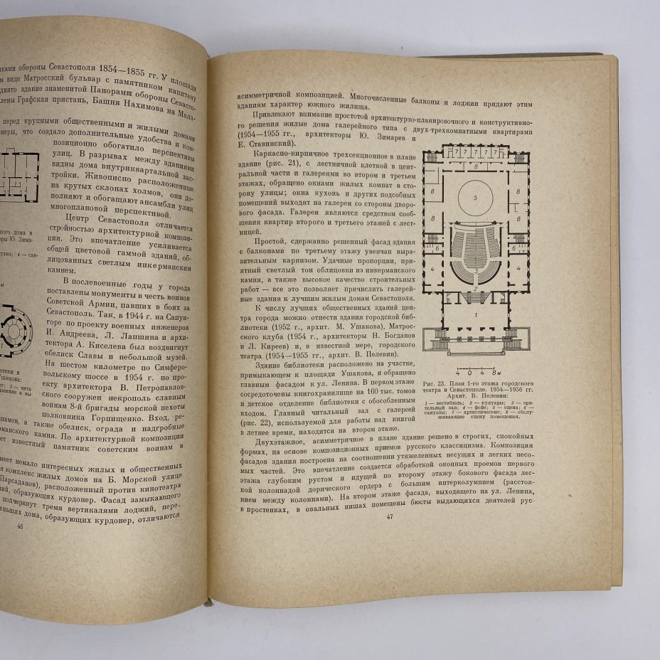 Книга "Архитектура Крыма", Ю. С. Асеев, Г. А. Лебедев, Государственное издательство литературы по строительству и архитектуре УССР