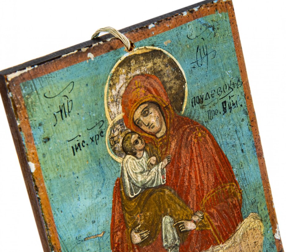 Икона "Богоматерь Почаевская", дерево, темпера, Российская Империя, 1850-1890 гг.
