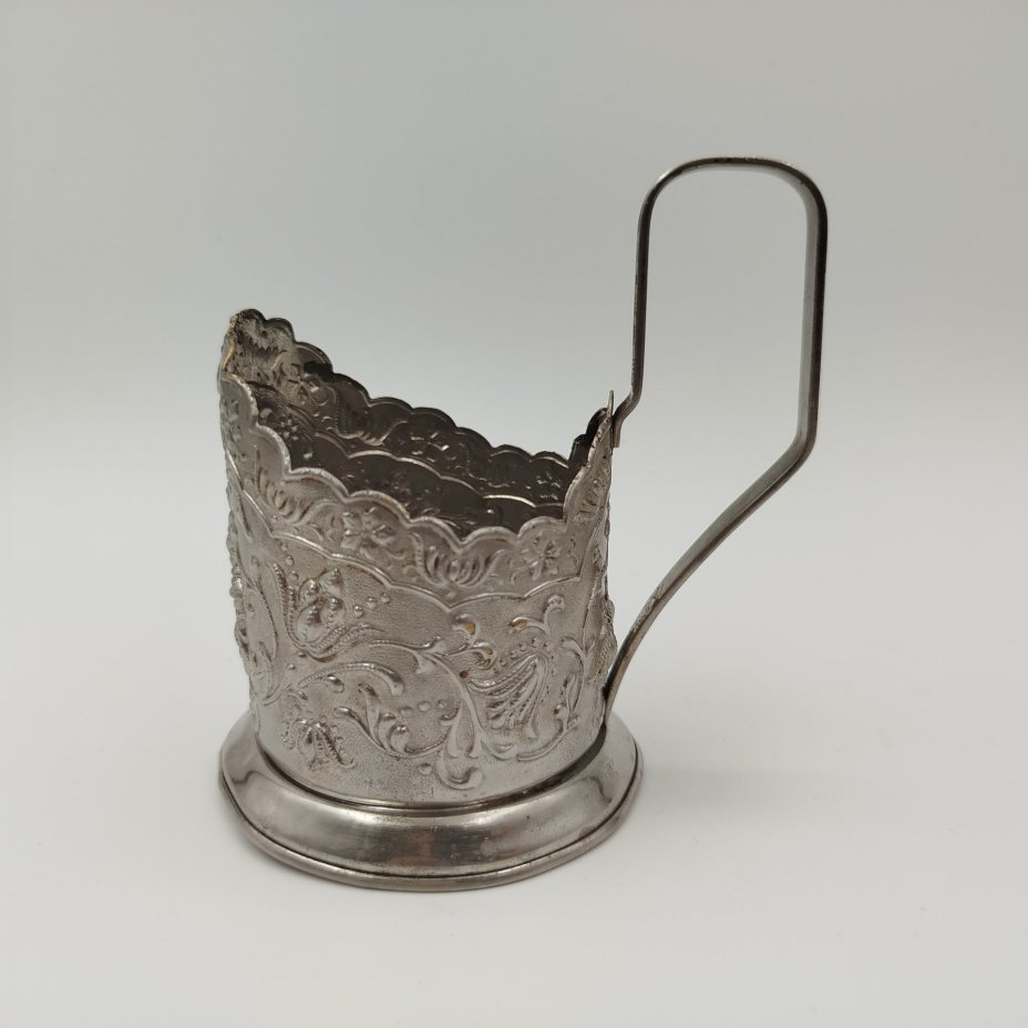 Подстаканник "Цветок", металл, Ленэмальер (Ленинградский эмальер), СССР, 1950-1960 гг., Ленэмальер (Ленинградский эмальер)