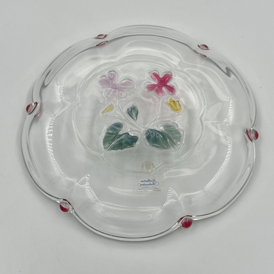 Менажница с изображением фиалок, Walther Glas