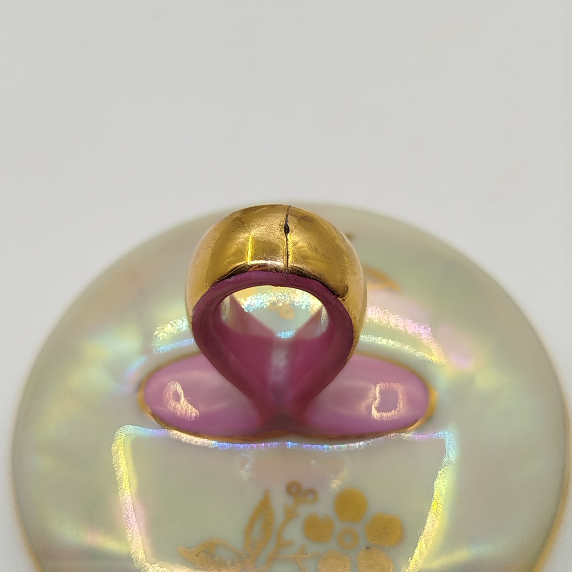 Чайник доливной "Мадонна" в стиле шинуазри, фарфор, люстр, деколь, золочение, Bremer & Schmidt (BES), Германия, 1970-1990 гг.