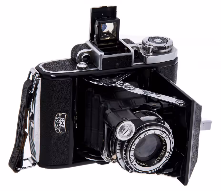 Фотоаппарат складной, пленочный "Zeiss Ikon Super Ikonta 531" с объективом Carl Zeiss Jena Tessar 1:35 f=7,5 cm, металл, кожа, Германия, 1936 г., Carl Zeiss