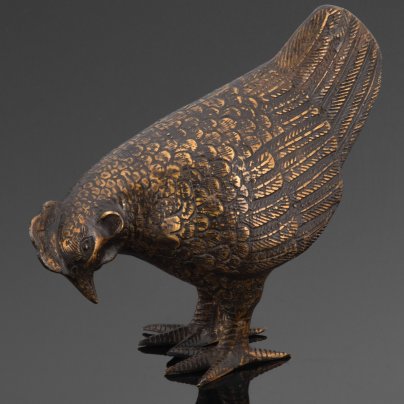 Скульптура "Курочка", латунь, литье, Азия, 1980-1990 гг.