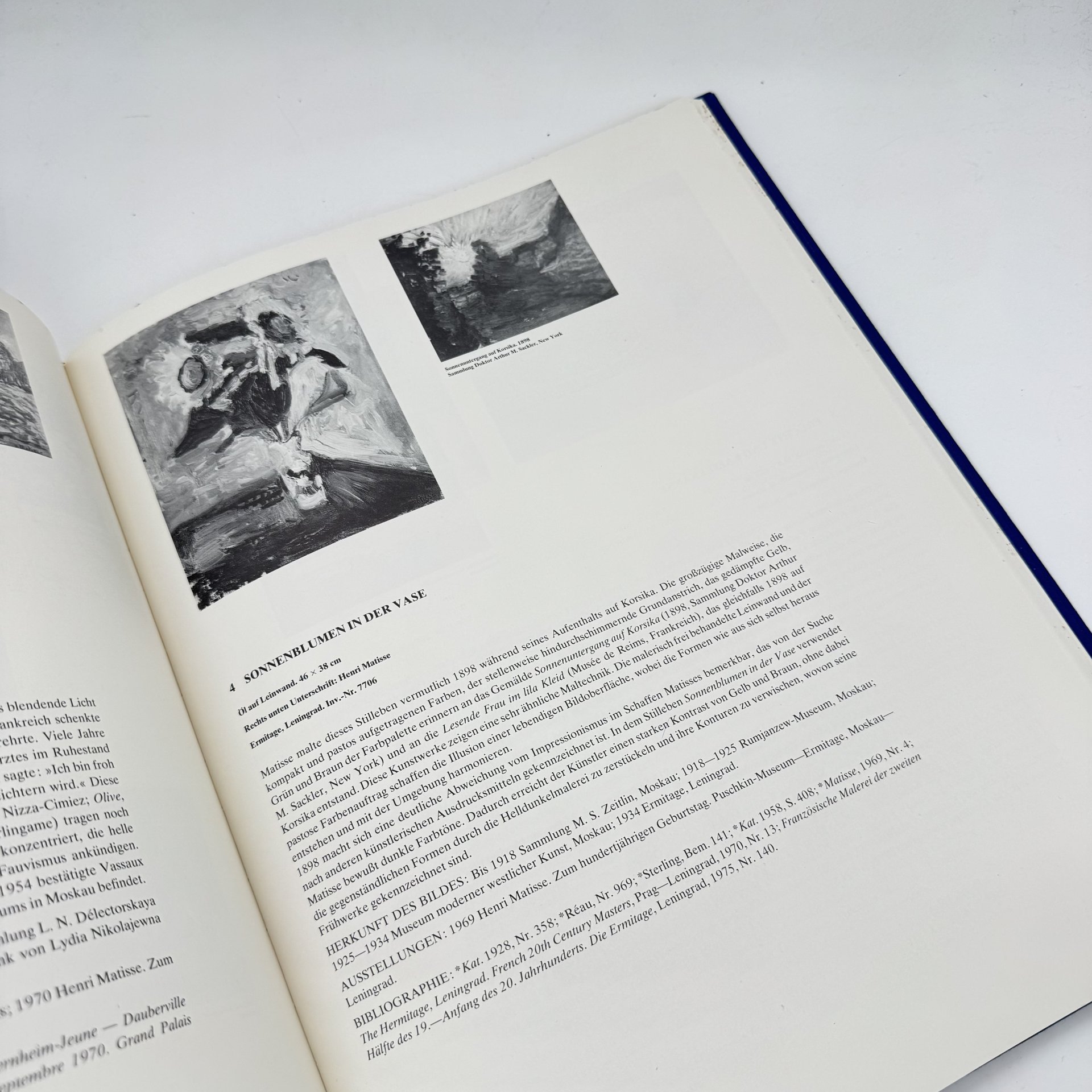 Альбом на немецком языке "Henri Matisse: Gemalde und Plastiken in den Museen der Sowjetunion", Издательство «Аврора»
