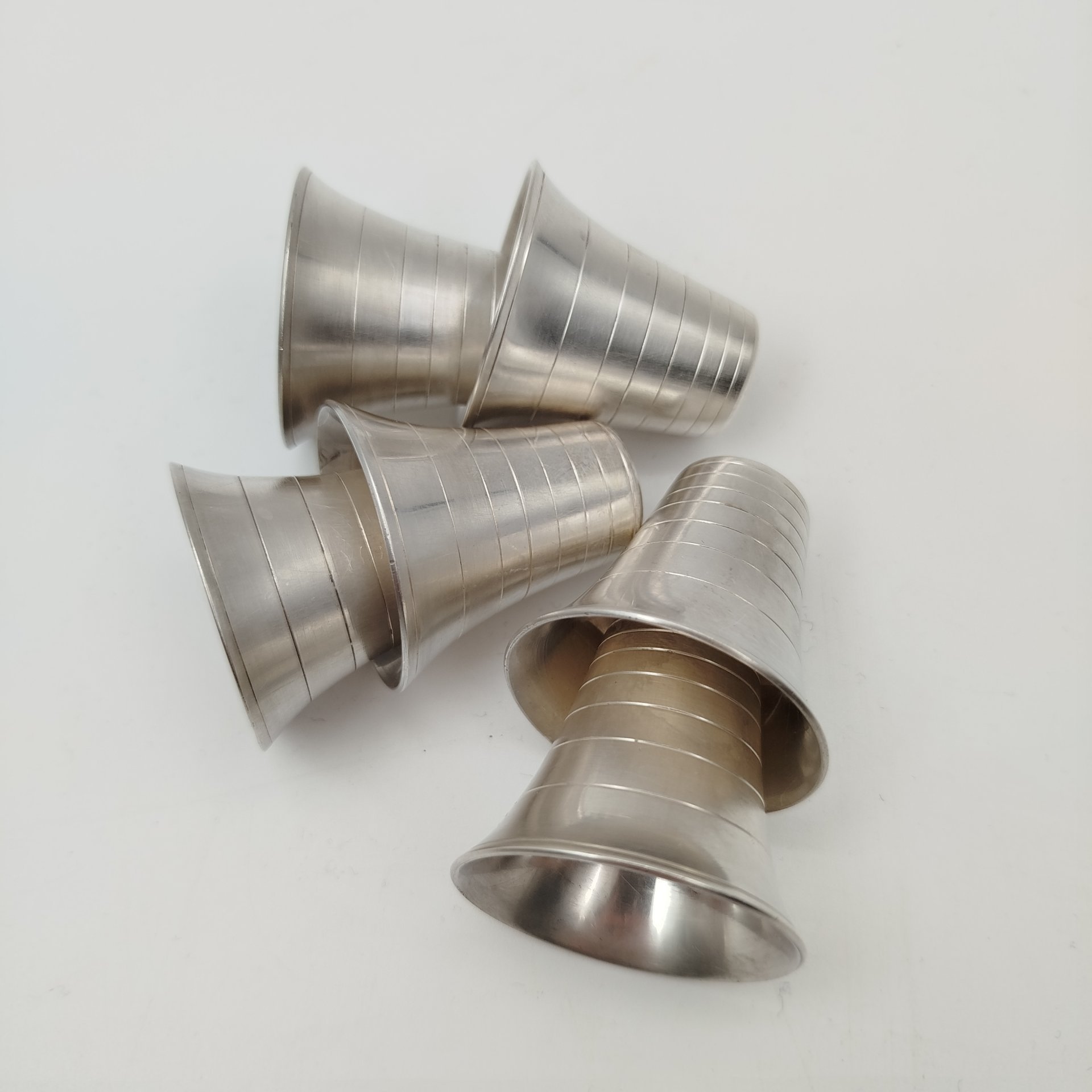 Набор для подачи крепких напитков (поднос и 6 стопок), металл, СССР, 1970-1990 гг.