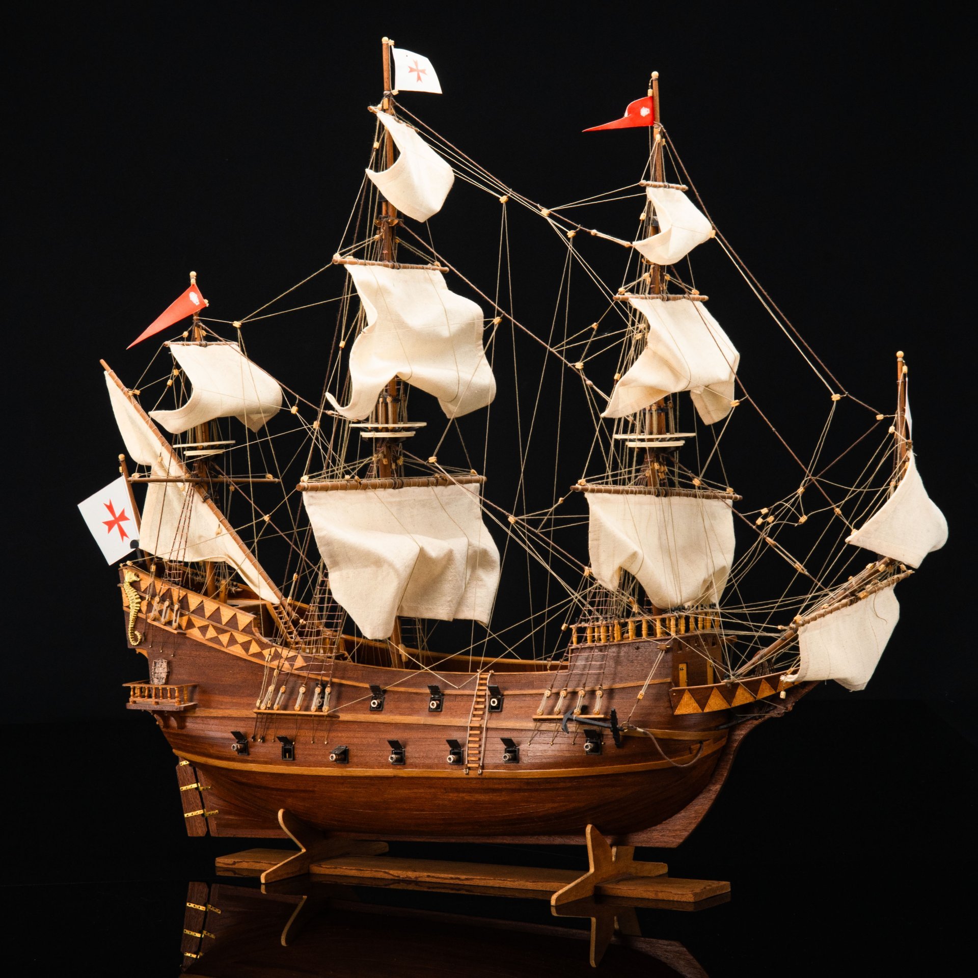 Модель галеона конца XVI – начала XVII века “Сан Джованни Батиста”, масштаб 1:50