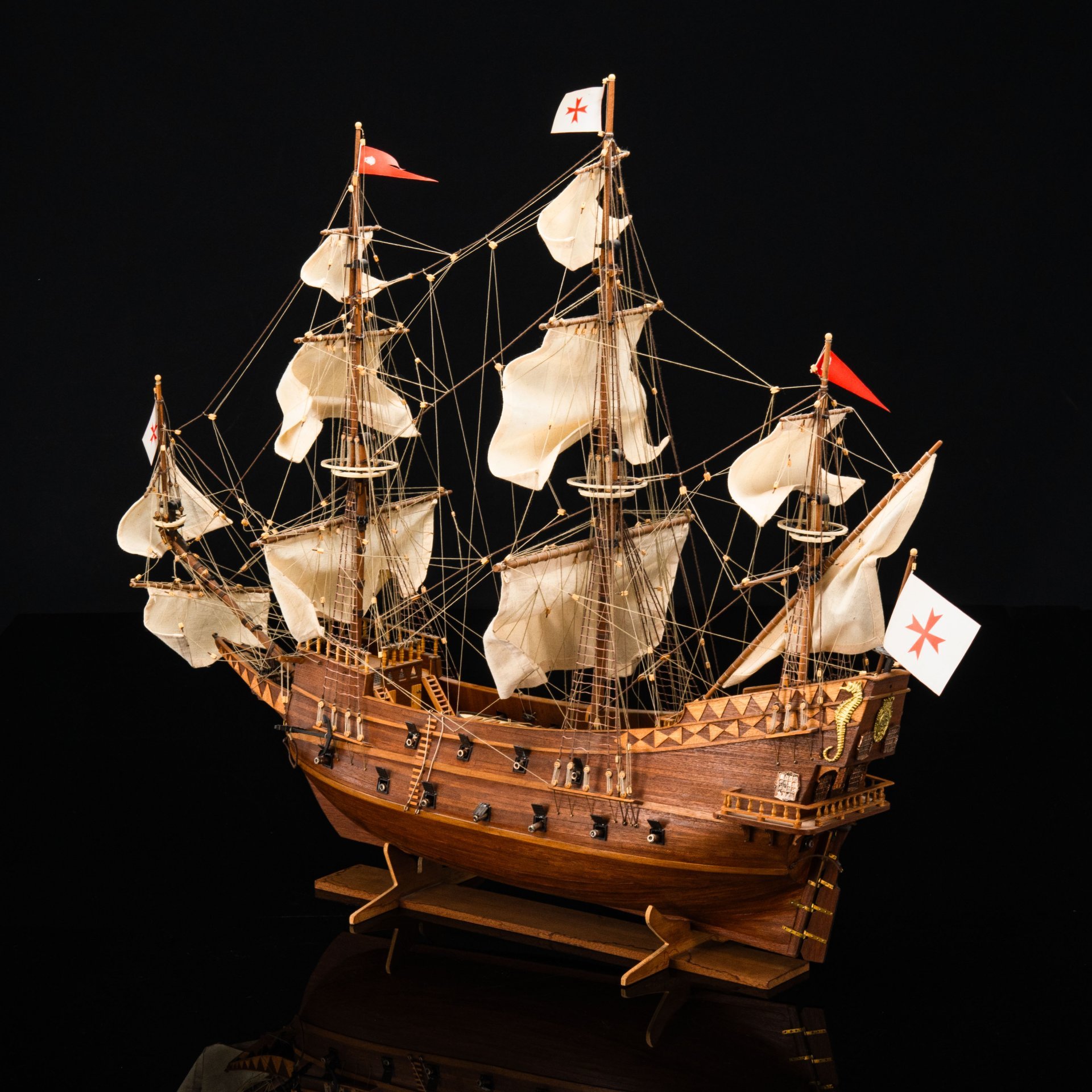 Модель галеона конца XVI – начала XVII века “Сан Джованни Батиста”, масштаб 1:50