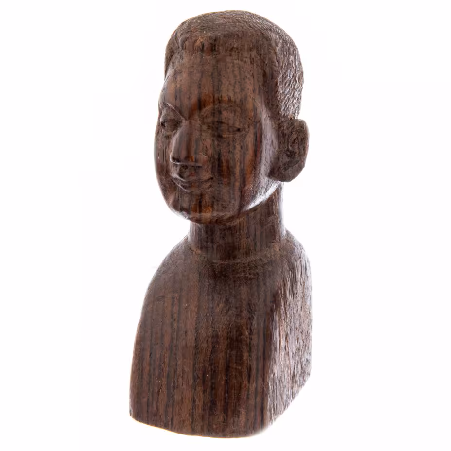 Статуэтка "Мужской бюст", дерево, резьба, Африка, 1990-2010 гг.